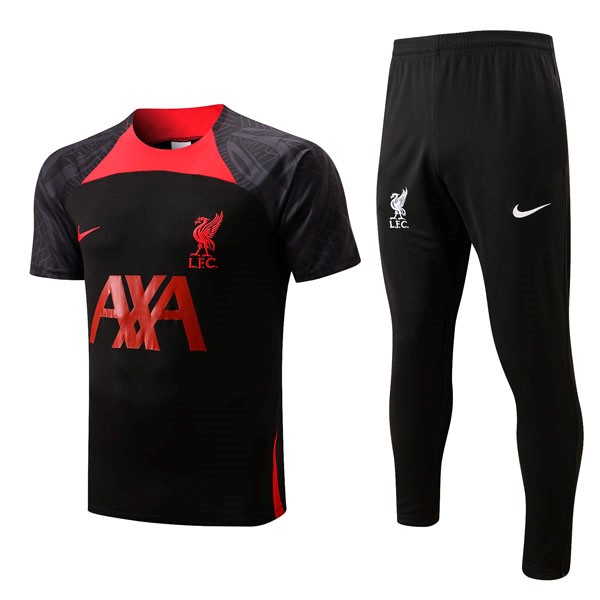 Trikot Liverpool Komplett-Set 2022-23 Schwarz